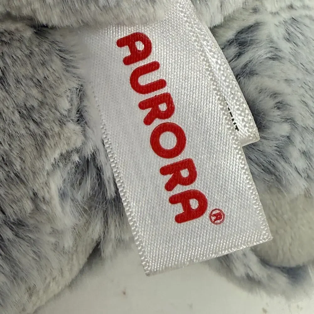 Aurora‎ Gray Elephant Plush Stuffed Animal Soft Mini Toy Beanbag Pellets Cute